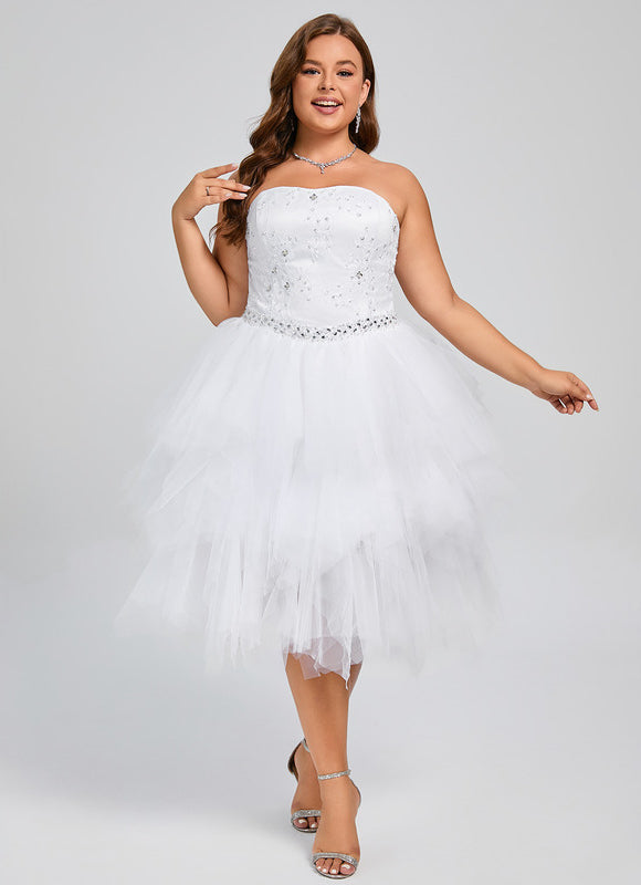 Robe Trapèze Lueur De Paillettes - gallery 6