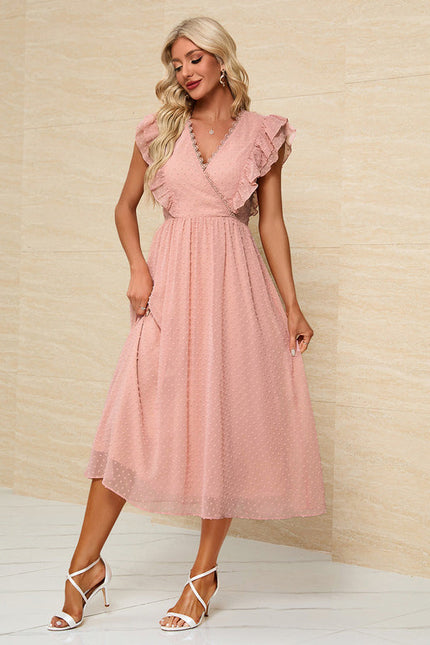 Robe Trapèze Nuageuse Élégante - gallery 5