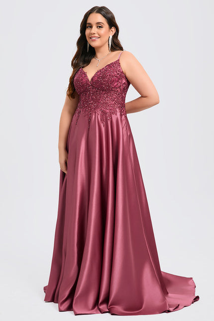 Robe Trapèze Bordeaux Brillant - gallery 8