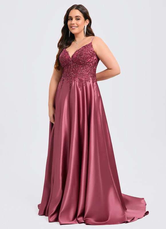 Robe Trapèze Bordeaux Brillant - gallery 8