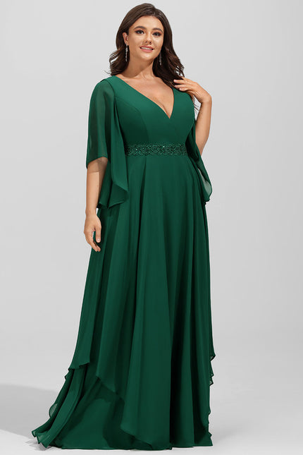 Robe Trapèze Émeraude Envolée - gallery 9