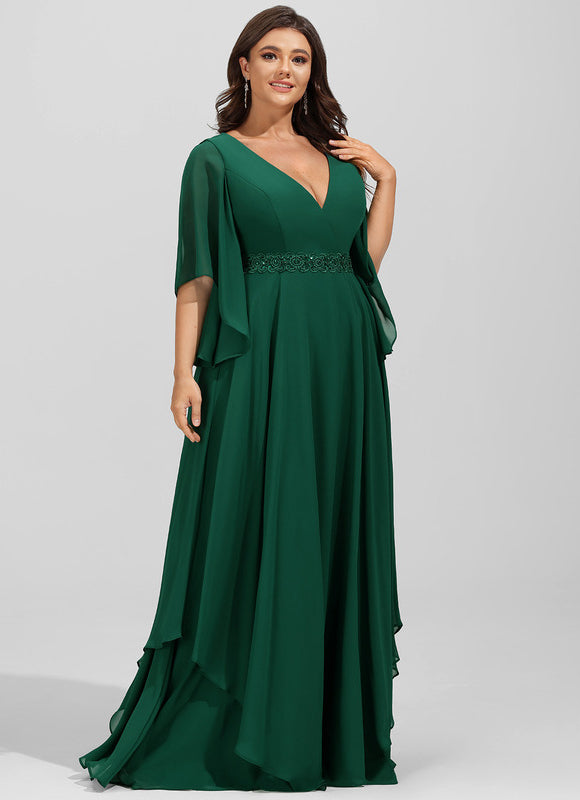 Robe Trapèze Émeraude Envolée - gallery 9