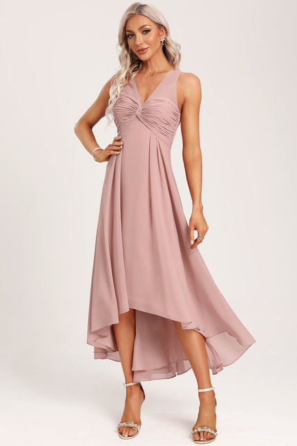 Robe Trapèze Aérienne Vert Pâle - gallery 4