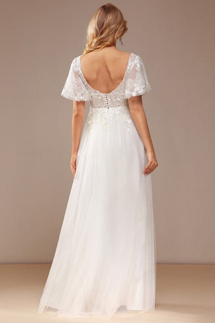 Robe Trapèze Luxe Évanescent - gallery 2