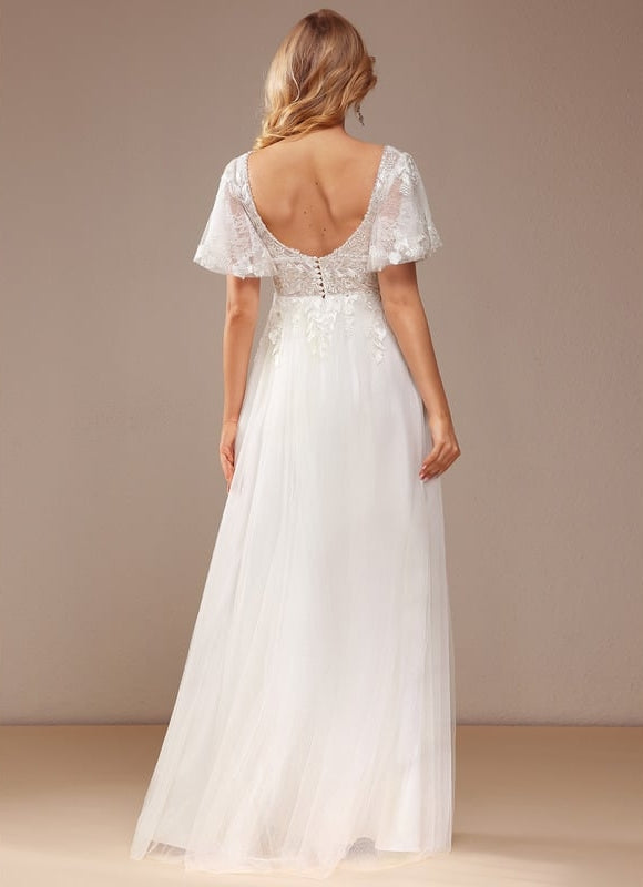 Robe Trapèze Luxe Évanescent - gallery 2