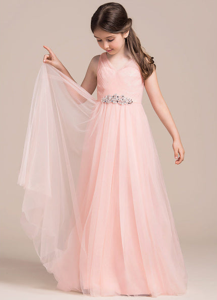 Robe Trapèze Rêve Rose Tulle