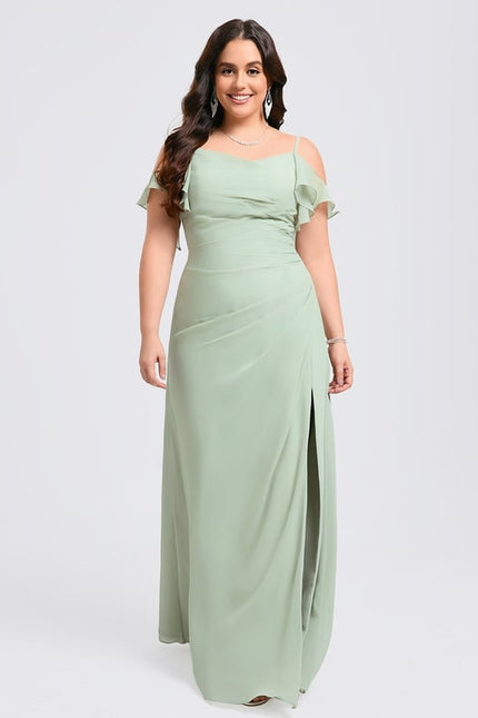 Robe Trapèze Aérienne Céleste - gallery 7