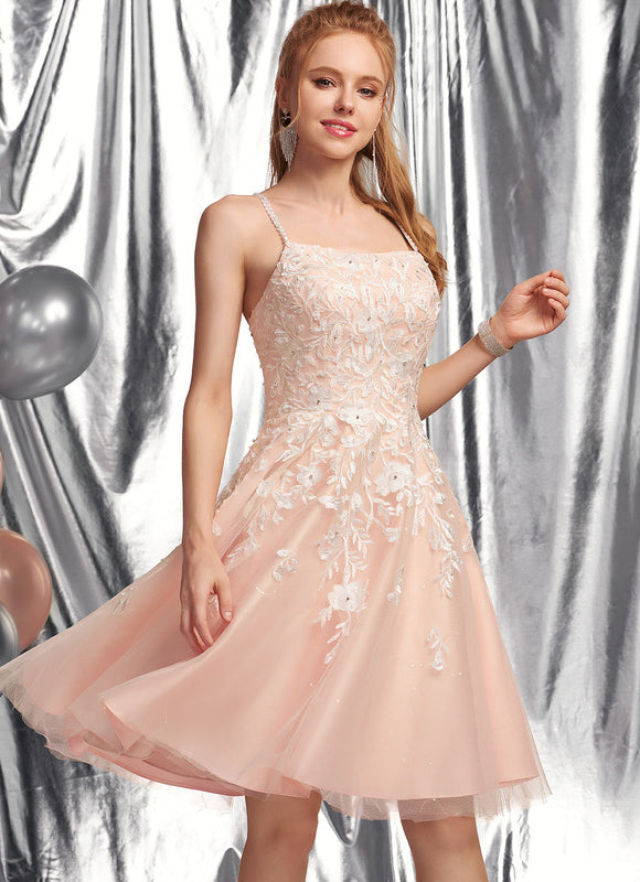 Robe Trapèze Étoile Poudrée - gallery 2