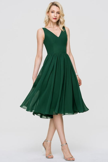 Robe Trapèze Drapé Élégant Chic - gallery 3