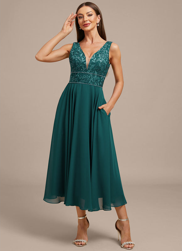 Robe Trapèze Émeraude Chic - gallery 4