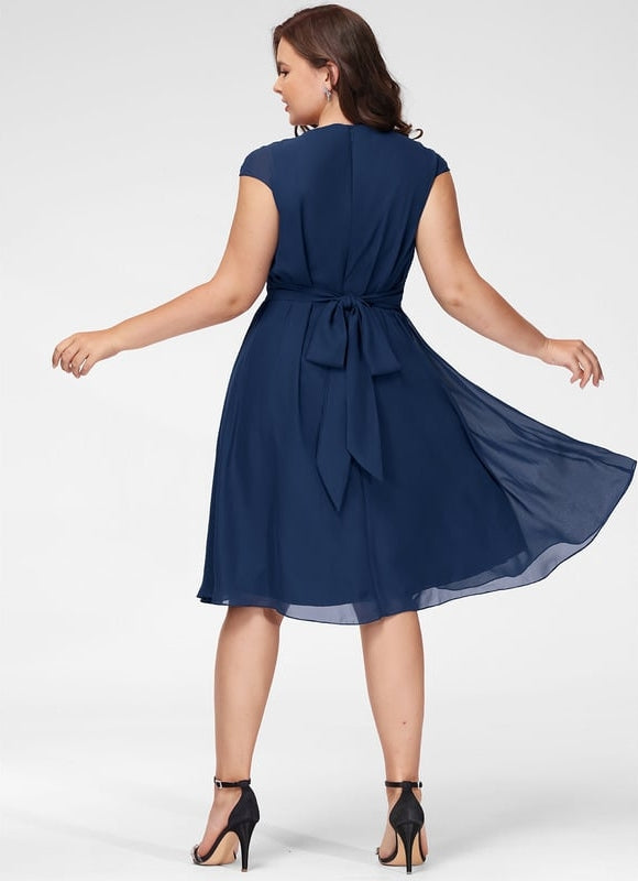 Robe Trapèze Émeraude Volante - gallery 7