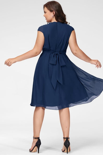 Robe Trapèze Vaporeuse Rubis - gallery 7