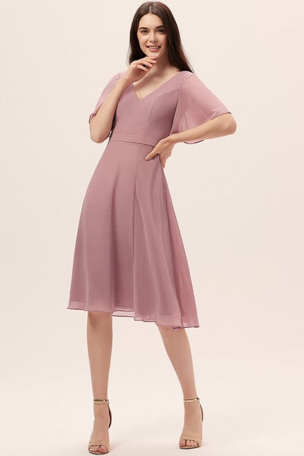 Robe Trapèze Drapé Élégant Chic - gallery 1