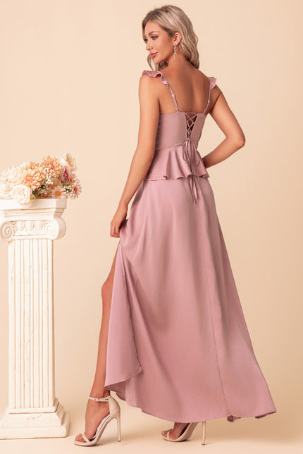 Robe Trapèze Satin Chic Maxi - gallery 4