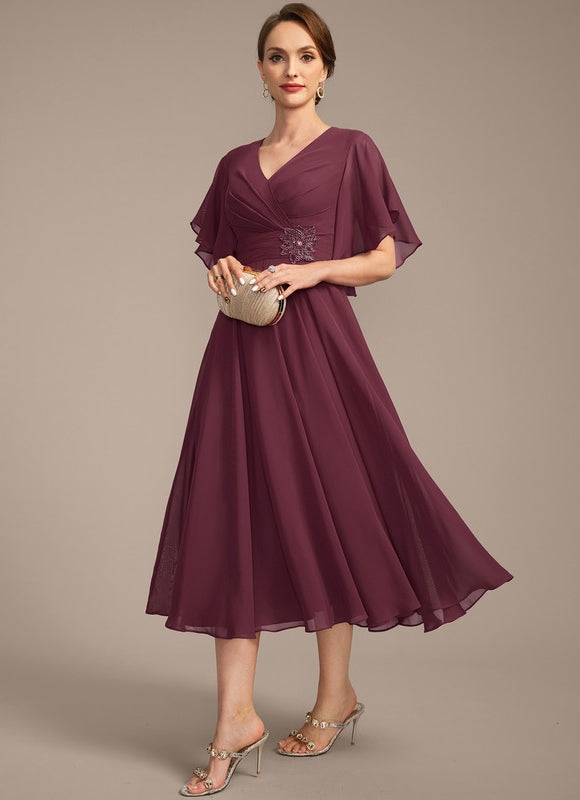 Robe Trapèze Éclat De Vague - gallery 2