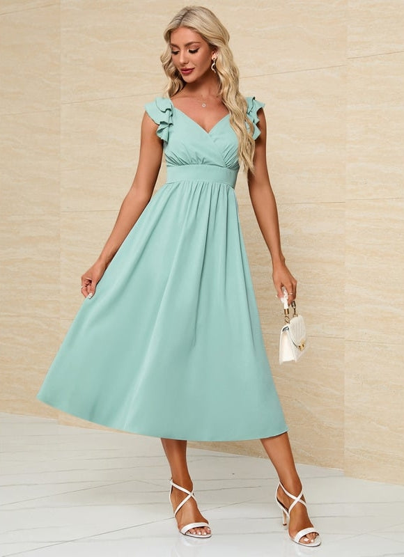 Robe Trapeze Volant - gallery 1