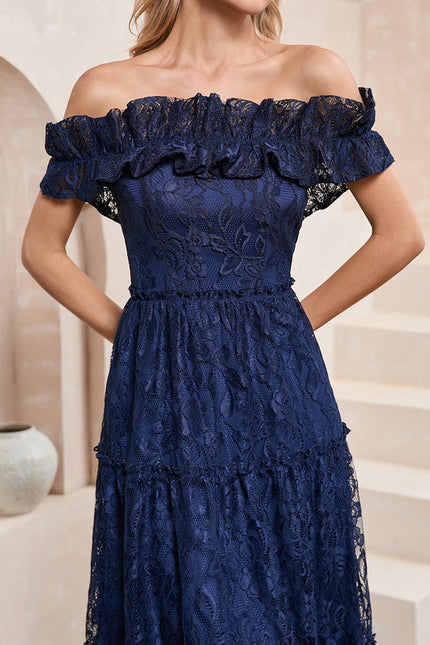 Robe Trapèze Élégance Dentelle Maxi - gallery 6