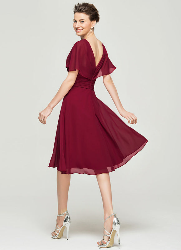 Robe Trapèze Vigne Bordeaux - gallery 3