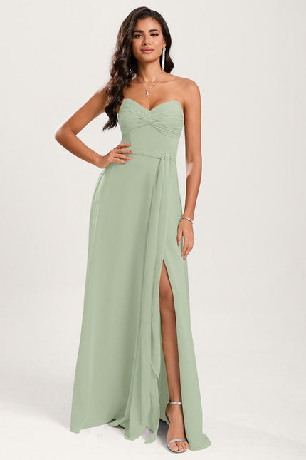 Robe Trapèze Sereine Vert - gallery 8
