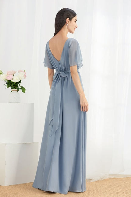 Robe Trapèze Élégance Aquatique - gallery 1