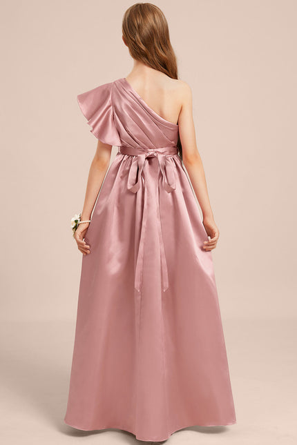Robe Trapèze Satinée Lilas - gallery 5
