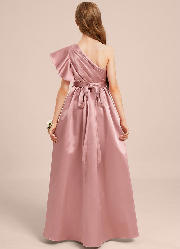 Robe Trapèze Satinée Lilas - gallery 5