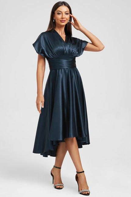 Robe Trapèze Satin Nuit Chic - gallery 6