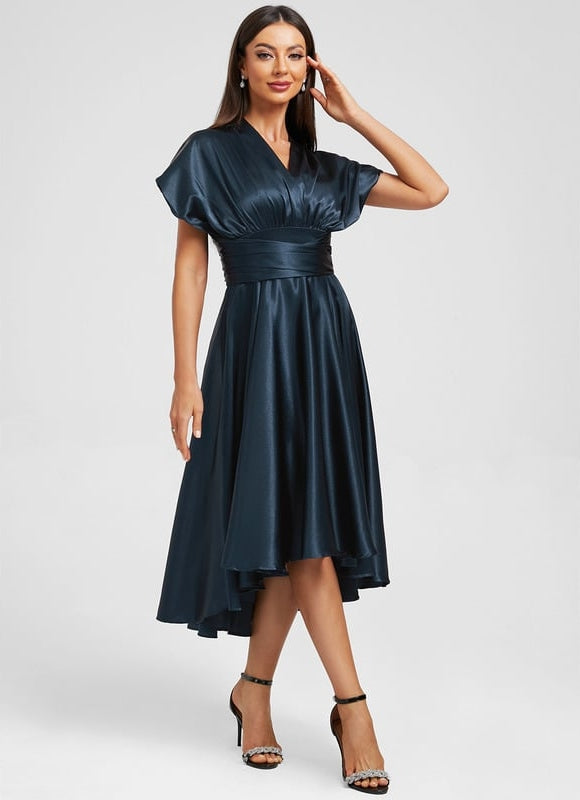 Robe Trapèze Satin Nuit Chic - gallery 6