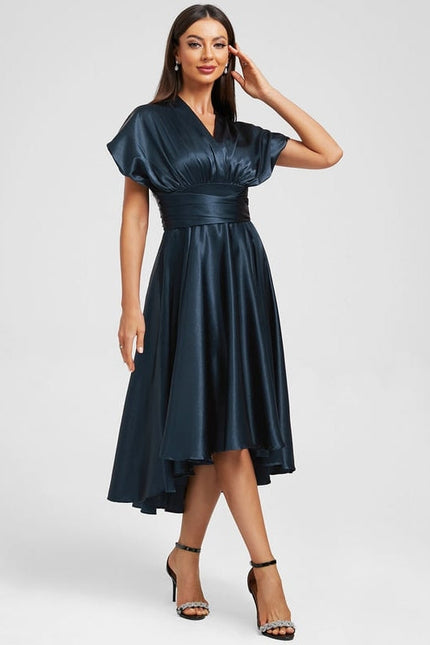 Robe Trapèze Satin Nuit Chic - gallery 6