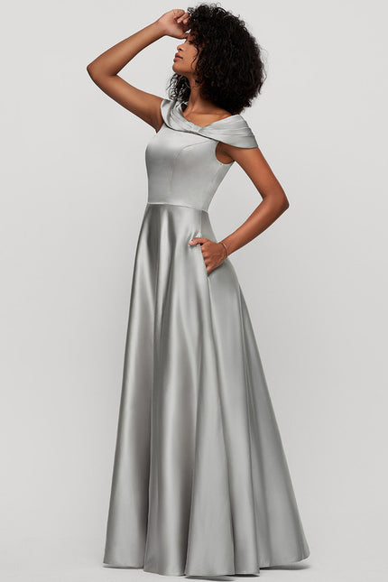 Robe Trapèze Satinée Élégante - gallery 2