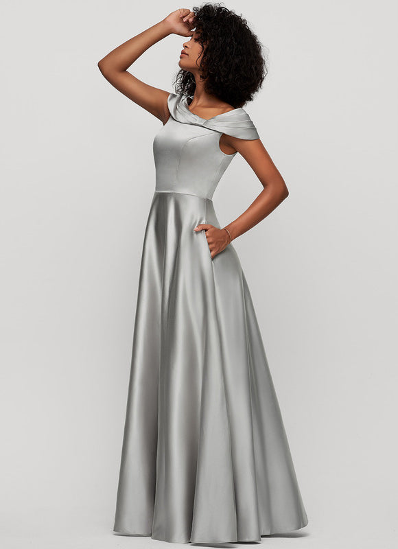 Robe Trapèze Satinée Élégante - gallery 2