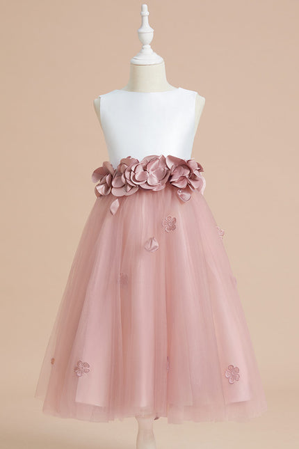 Robe Trapèze Fleur De Satin - gallery 8