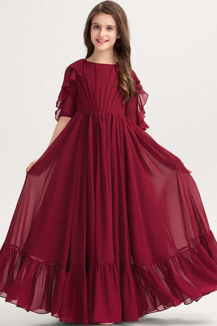 Robe Trapèze Bordeaux Flottante