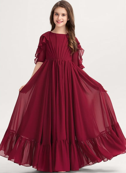 Robe Trapèze Bordeaux Flottante