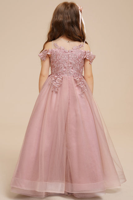 Robe Trapèze Rose Éthérée - gallery 5