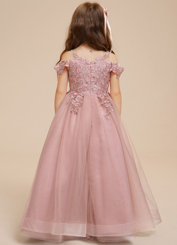 Robe Trapèze Rose Éthérée - gallery 5