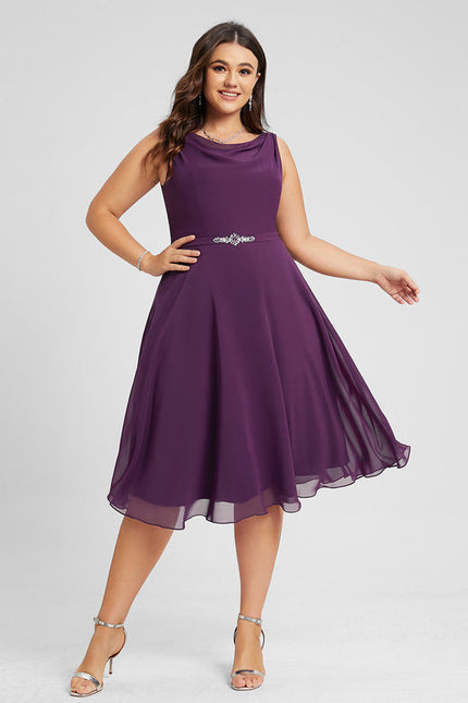 Robe Trapèze Violet Éclipse - gallery 8