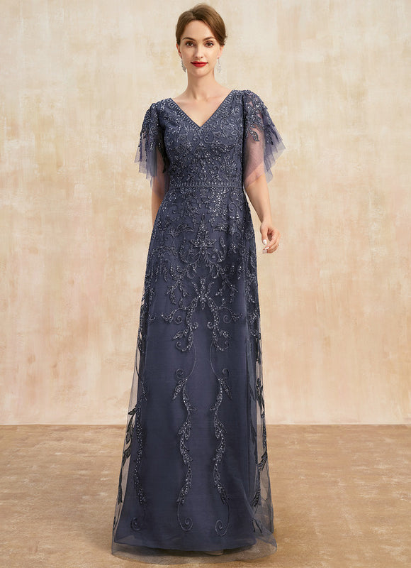 Robe Trapèze Élégance Tulle Cristal