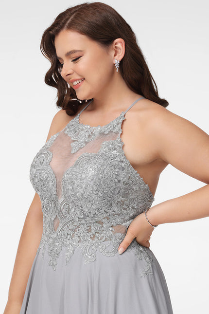 Robe Trapèze Éclat Argenté - gallery 9