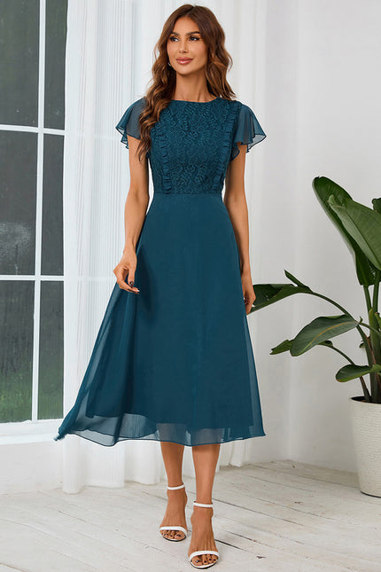 Robe Trapeze Rose Poudré - gallery 2