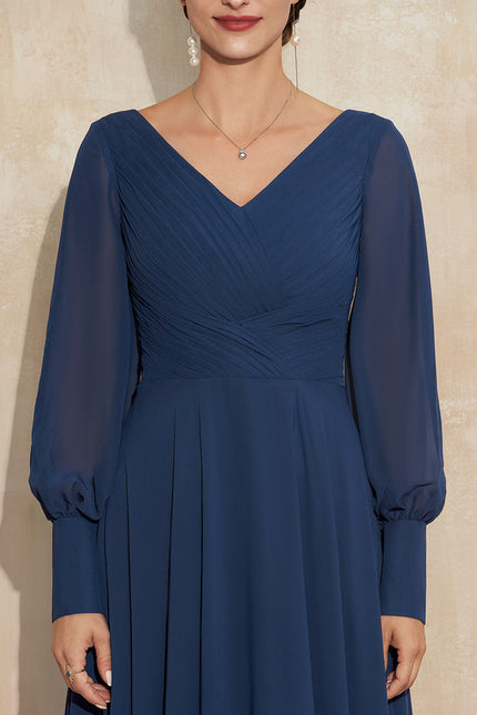 Robe Trapèze Chiffon Élégante - gallery 1