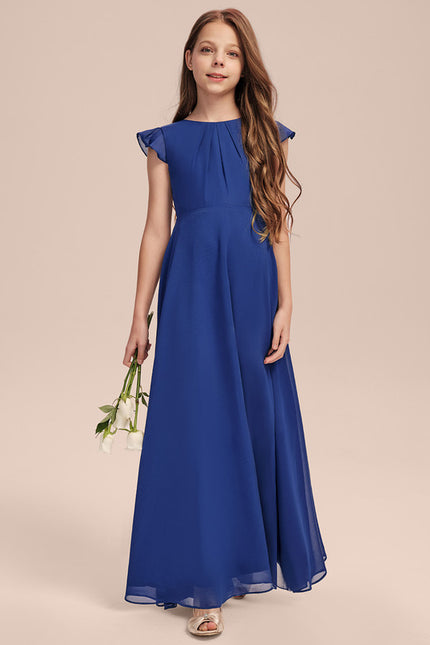 Robe Trapèze Bleu Doux Éclat - gallery 5