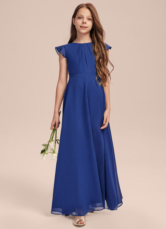 Robe Trapèze Bleu Doux Éclat - gallery 5