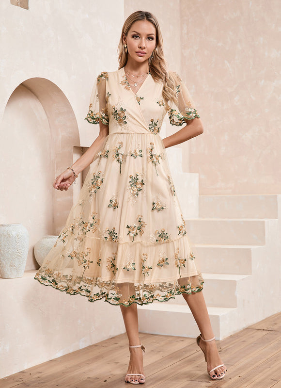 Robe Trapèze Florale Chic - gallery 6