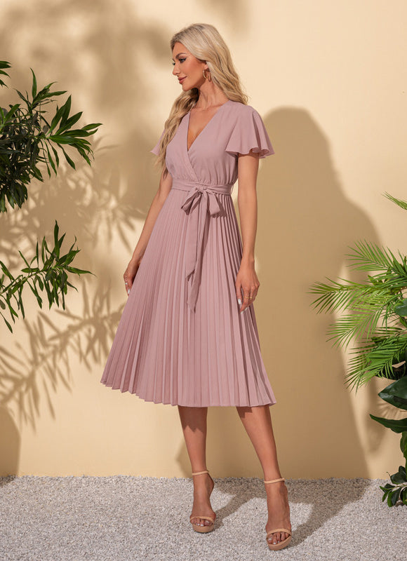 Robe Trapèze Midi Épure - gallery 1