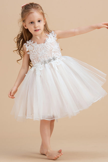 Robe Trapèze Fille Mariage Éclat