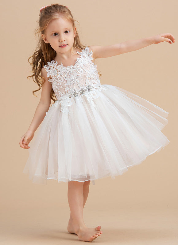 Robe Trapèze Fille Mariage Éclat