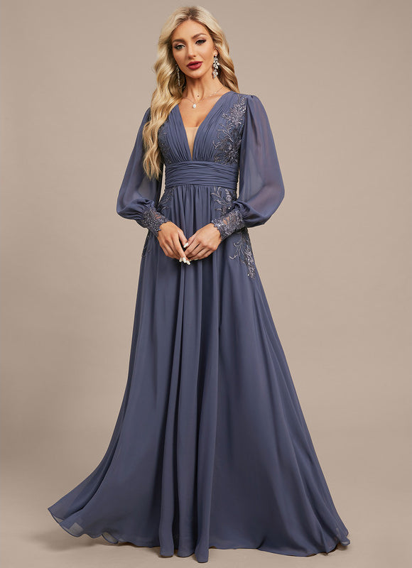 Robe Trapèze Lueur Azurienne - gallery 3