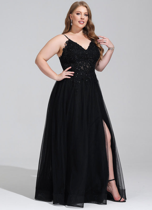 Robe Trapèze Tulle Azur Éthéré - gallery 7