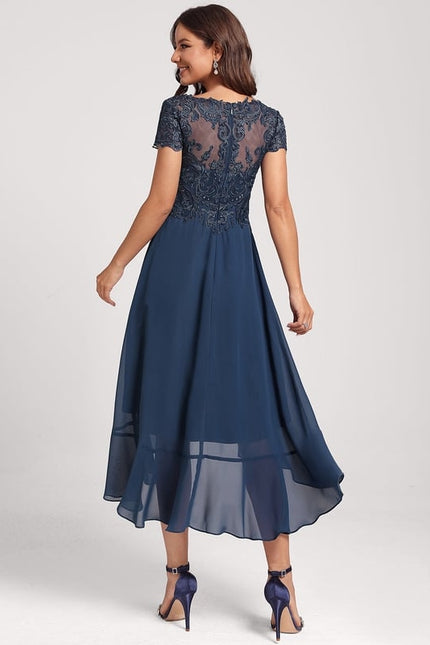 Robe Trapèze Aérienne Sombre - gallery 4